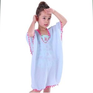 NWOT Colorful Pom Pom Pool Beach Swimsuit Coverup